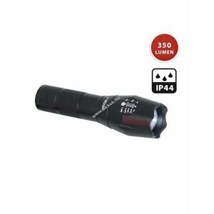 Velamp STEEL LED zseblámpa IN247 10W 350lm alumínium zoom 3xAAA elemekkel IP54 kép