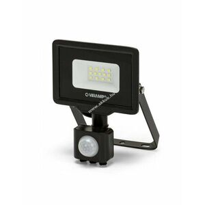 Velamp PADLIGHT5 LED reflektor 10W 800lm 6500K IP44 mozgásérzékelő fekete SMD kép