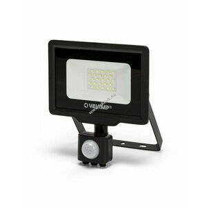 Velamp PADLIGHT5 SMD 20W IP44 LED reflektor fekete 6500K mozgásérzékelővel kép