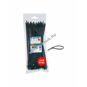 Velamp nylon kábelkötegelő fekete 7, 6mm x 550mm 50db/csomag kép