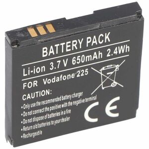 Helyettesítő akku Vodafone mobiltelefon 246/225/125 3, 7V 650-750mAh 37, 85x37, 85x5, 7mm Li-Ion kép