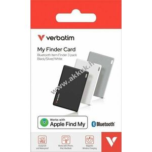 Verbatim Bluetooth Tracker My Finder Card MYFCR-03BSW akku 110mAh 3db/csomag Li-Ion Polymer kép