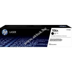 Eredeti HP lézertoner W1106A fekete 1000 oldal nyomtató kép