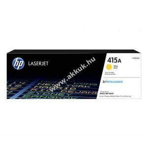 Eredeti HP lézertoner W2032A sárga 2100 oldal nyomtató kép
