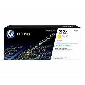 Eredeti HP lézertoner W2122A sárga 4500 oldal nyomtató kép