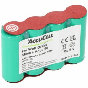 Helyettesítő akku Wolf Rasenschere Accu 60 ACCU60 kerti gép 4, 8V 2150mAh NiMH kép
