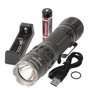 Weltool T2 kompakt LED zseblámpa 1730lm 412m akku 18650 3000mAh töltő szürke Li-Ion kép