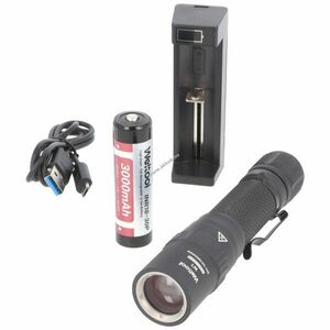 Weltool W1 LEP lézer zseblámpa 18650 akku 3000mAh töltővel Li-Ion kép
