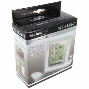 Technoline WS 9136-IT időjárásállomás külső szenzorral 2xAA Mignon ceruza és 2xAAA szükséges kép