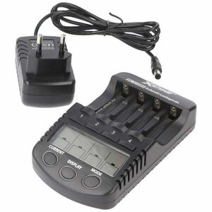 XCell LCD gyorstöltő AA Mignon ceruza, AAA Micro akku 1, 2V USB NiMH kép