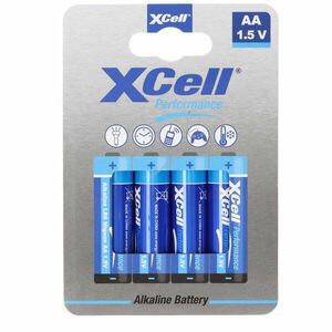 XCell AA Mignon ceruza LR6 4db/csomag környezetbarát csomagolás hagyományos elem alkáli kép