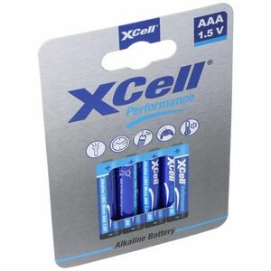 XCell AAA (mikro) LR03 1.5V 4db/csomag hagyományos elem alkáli kép