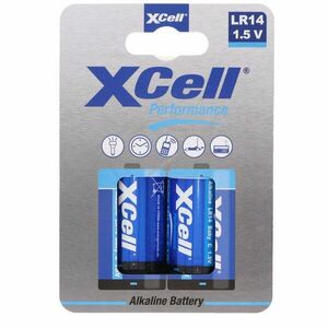 XCell C (bébi méret) LR14 hagyományos elem 1.5V 2db/csomag környezetbarát csomagolás alkáli kép