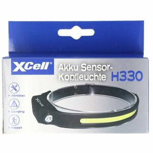 XCell H330 szenzoros fejlámpa beépített akku 330lm USB-C IPX4 18650 Li-Ion kép