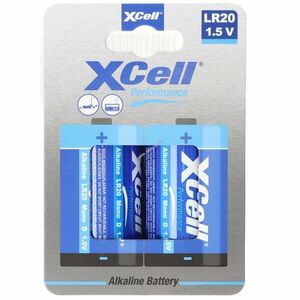 XCell D (góliát) LR20 hagyományos elem 1.5V 2db/csomag alkáli kép