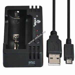 Xtar XP1 USB egycsatornás akkutöltő 3, 7V 10440-18500 AA AAA 1db/csomag Li-ion NiMH kép