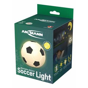 Ansmann LED Soccer Light tölthető akku dimmelhető színtváltó szilikon focilabda éjjeli lámpa kép