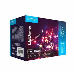 Modee LED karácsonyi fényfüzér 10m RGB 100LED IP44 8mód EU230V kép