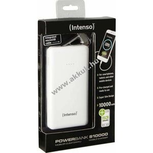 Intenso XS10000 powerbank 5, 0V 10000mAh fehér 1db/csomag Lithium-Polymer kép
