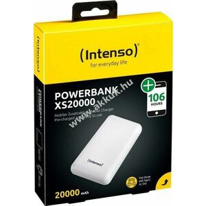 Intenso XS20000 Powerbank 20000mAh Fehér USB-A Micro-USB USB-C 1db/csomag kép