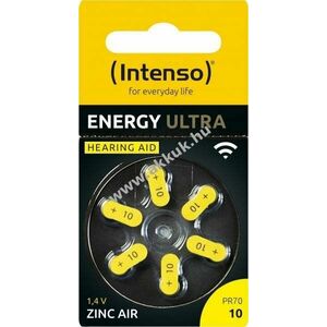 Intenso Energy Ultra hallókészülék elem A10 PR70 1, 45V 6db/csomag kép