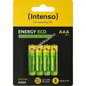 Intenso Energy Eco AAA (mikro) akku 1, 2V 850mAh 4db/csomag NiMH kép