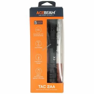 AceBeam TAC 2AA LED zseblámpa 1600lm 181m IP68 14100P 1600mAh 2xAA kép