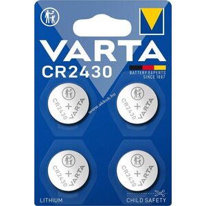 Varta CR2430 elem Somfy Serenety ThermoSunis Indoor WireFree RTS 4db/csomag lítium kép