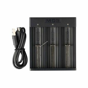 XTAR MC3 kompakt 3-fészkes Li-Ion töltő 5V Micro-USB kép