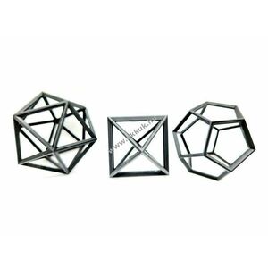 Geometrikus térbeli dekorációs forma szett - modern egyedi kivitel kép