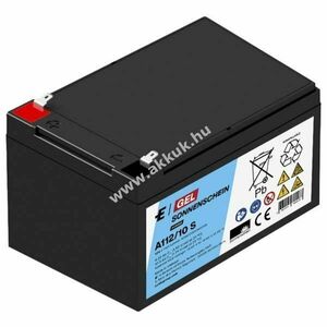 Sonnenschein A112/10 S 12V 10Ah akku Faston 4, 8mm AGM és ólom-zselés kép