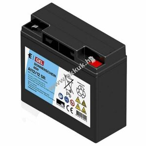Sonnenschein A112/12 SR 12V 12Ah 1db/csomag Faston 6, 3mm AGM akku ólom-zselés kép