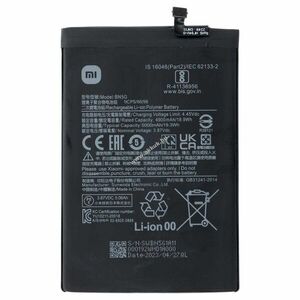 Eredeti Xiaomi BN5G akku 3, 87V 5000mAh Redmi 10A 220233L2C Redmi 10C 220333QAG mobiltelefon Li-Ion kép