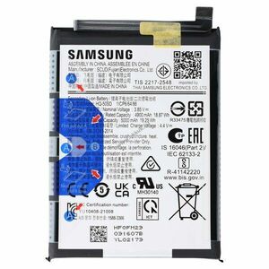 Eredeti Samsung Galaxy A14/A04E HQ-50SD mobiltelefon akku 5000mAh Li-Ion kép