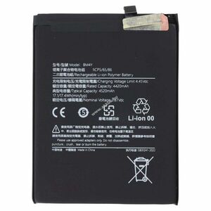 Eredeti Xiaomi BM4Y akku 4520mAh Mi 11i/Poco F3/Redmi K40 mobiltelefon Li-Ion-Polymer kép