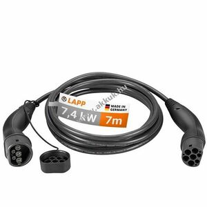 LAPP MOBILITY Typ-2 töltőkábel 7, 4kW 7m fekete 32A 1-fázisú (5555934006) kép
