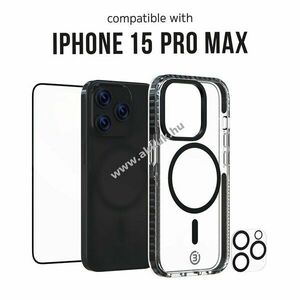 3sixT 4in1 védőcsomag tok kijelzővédő kameravédő applikátor kompatibilis Apple iPhone 15 Pro kép