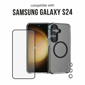 3sixT 4in1 tokcsomag Samsung Galaxy S24 MagSafe kompatibilis kijelzővédő kameravédő applikátor kép