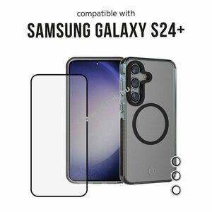 3sixT 4in1 védőcsomag Samsung Galaxy S24+ tok kijelzővédő kameravédő applikátor kép