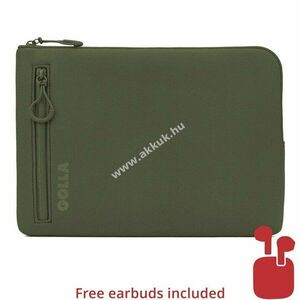 Golla laptop tok 14col zöld Bluetooth fejhallgatóval (szín véletlenszerű) kép