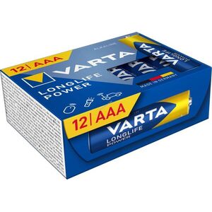 Varta Longlife Power 1, 5V AAA (mikro) LR03 elem 12db/csomag kép