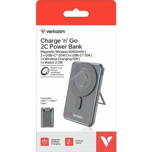 Verbatim Powerbank ChargenGo 2C 3, 85V 5000mAh kép