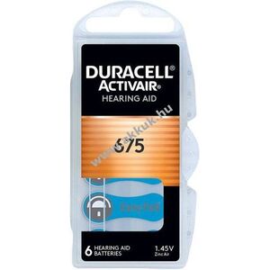 Duracell hallókészülék elem 675 1.45V 6db/csomag Zinc Air kép