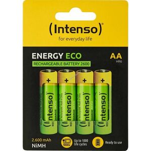 Intenso Energy Eco AA Mignon ceruza akku 1.2V 2600mAh 4db/csomag NiMH kép