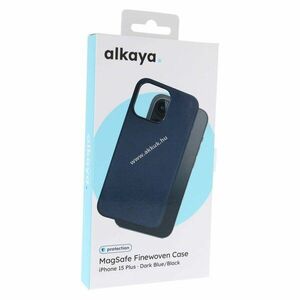 Alkaya LUCID Finewoven MagSafe kompatibilis védőtok iPhone 15 Plus sötétkék kép