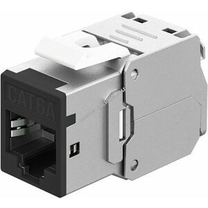 Goobay Keystone modul RJ45 CAT6A STP Slim 16, 6mm fekete krokodil LSA szerszámmentes kép