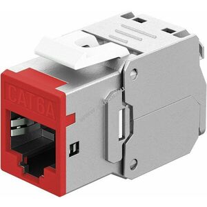 Goobay Keystone RJ45 CAT6A STP Slim piros 16, 6mm LSA kép
