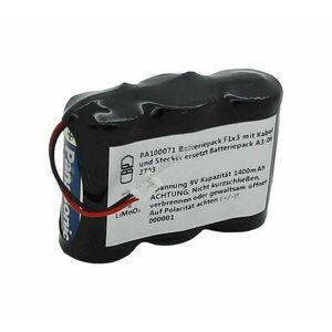 Elempakk memória elem 9V 1400mAh F1x3 kábel és csatlakozó A3-06-2703 LiMnO2 kép