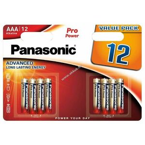 Panasonic Pro Power AAA (mikro) 12db/csomag hagyományos elem kép