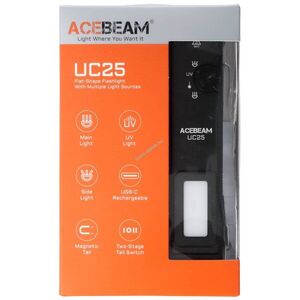 AceBeam UC25 zseblámpa 3100lm 3, 7V 1000mAh integrált USB-C fekete Li-Polymer kép